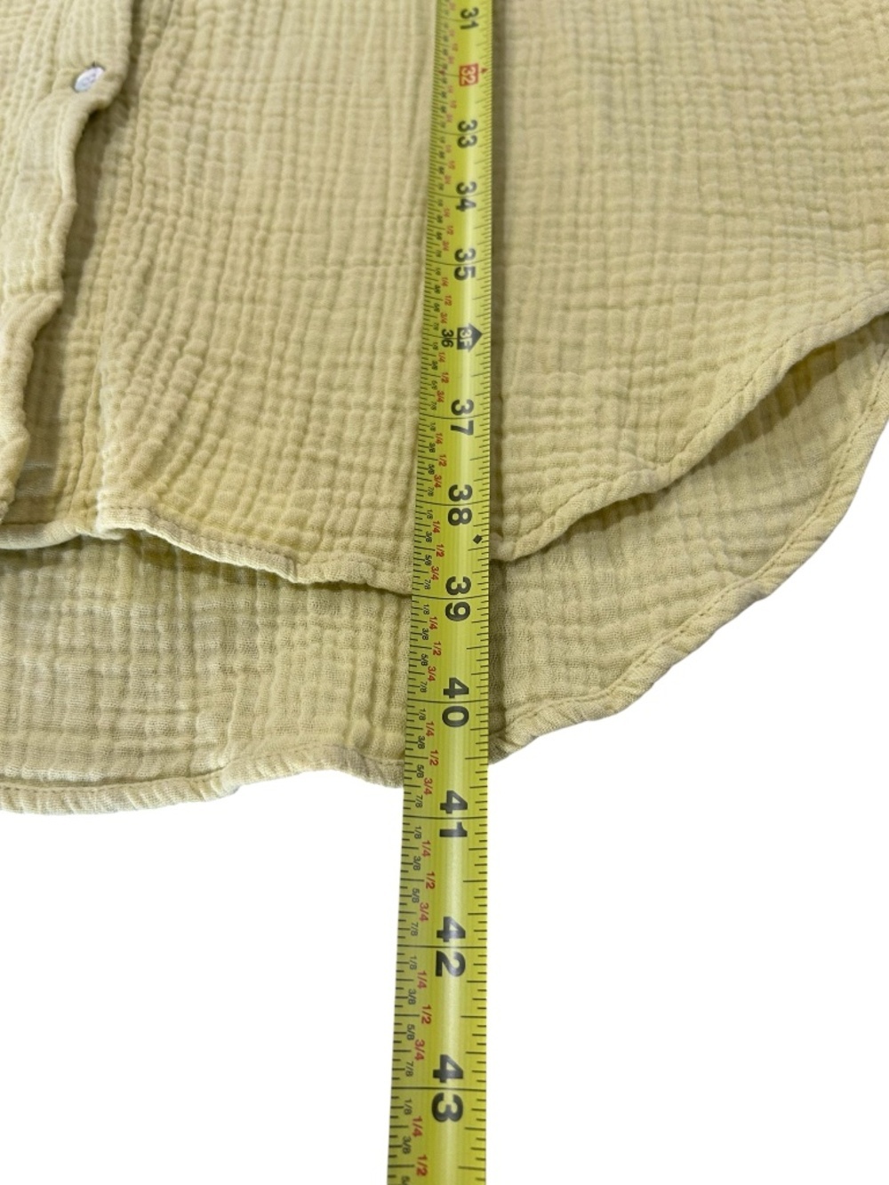 Magaschoni Cotton Gauze Shirt Dress Long Sleeves Organic Cotton Size Large - Picture 9 of 11